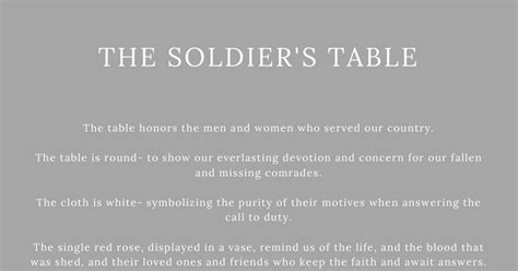 Image result for Army Fallen Soldier Table Script