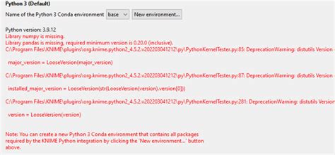 Image result for Error Installing Python Node in KNIME