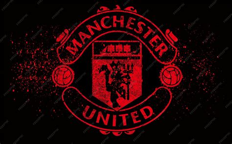 Football club logo of manchester united manchester united kingdom ...