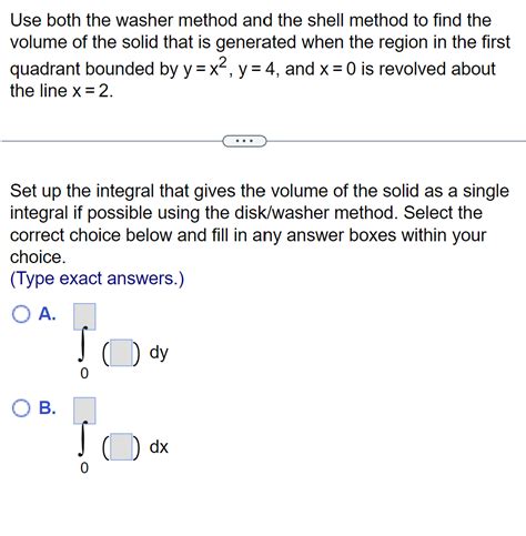 Image result for Washer and Shell Method Formulas