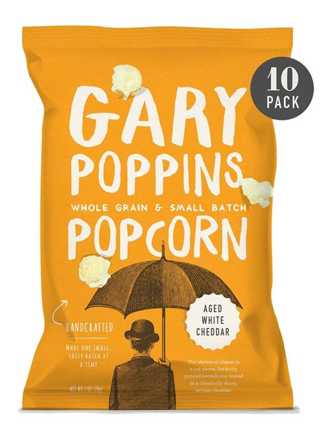 Aged White Cheddar - Gourmet Popcorn - Single Serve - 10 Pack Review ...