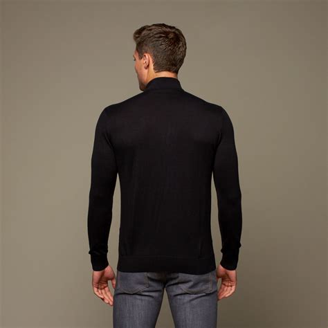 Cashmere Mock Turtleneck // Black (S) - Silk and Cashmere - Touch of Modern