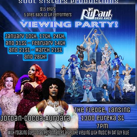 Drag Race Viewing Party with the Queens , The Fledge, Lansing, 28 March ...
