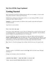 My First HTML Program 的图像结果