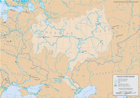 Volga River Map Europe