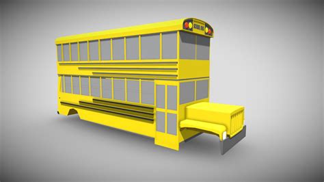 Low-Poly School Bus. Free Unity model - 3D model by nxee [b00d01e ...