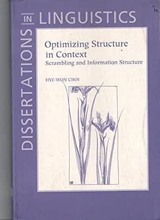 Buy Optimizing Structure in Context: Scrambling and Information ...