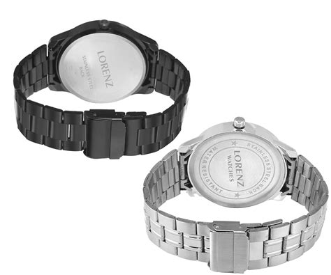Buy LORENZ Pack of 2 Analog Watch for Men | Watch for Boys | MK-6265A ...