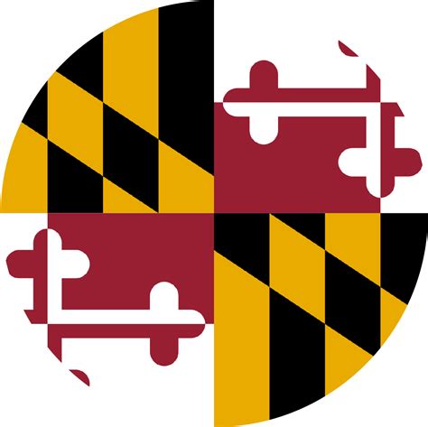 Maryland State Flag, Background Transparent PNG