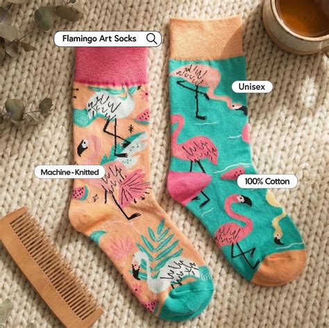 Flamingo Art Socks – Nukkad Studios