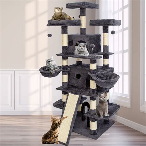 Grey Cat Tree For Large Cats at Rebecca Castillo blog