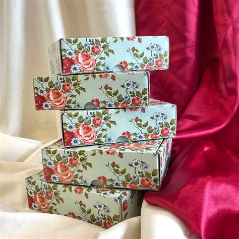 SATYAM KRAFT 5 Pcs Multipurpose Decorative Folding Paper Box Rectangle ...