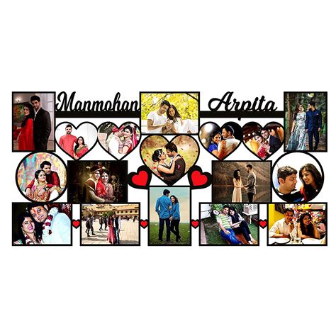 Buy Plan To Gift Name Frame with 17 photos Customized Photo Frame with ...