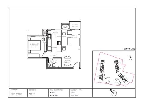 1,2 and 3 BHK Apartments | Floor Plan | Blueprint Plan | Birla Trimaya