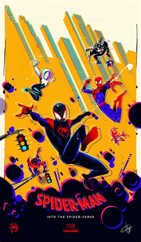 SPIDER-MAN INTO THE SPIDER-VERSE Poster Art | Poster By Quentin Marroule