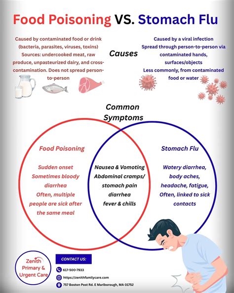 How to Tell the Difference Between Food Poisoning and Stomach Flu - Zenith Primary & Urgent Care