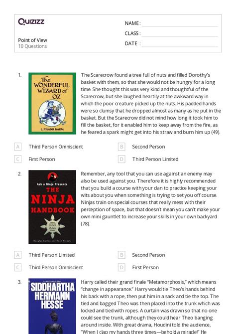 50+ Analyzing Point of View worksheets on Quizizz | Free & Printable