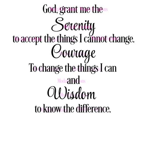 Free printable full serenity prayer - metrofess