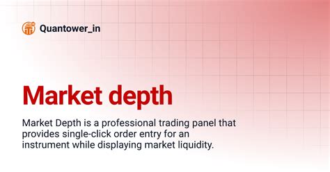 Market depth | Quantower_in