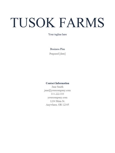 Business Plan Template PDF Download 的图像结果