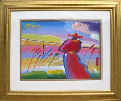 Peter Max - PETER MAX All ORIGINAL Signed Ink and WATERCOLOR PAINTING ...