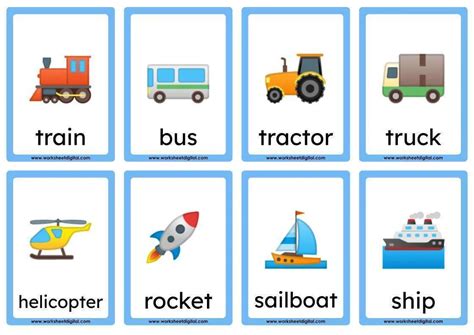 Transportation Flashcard 的图像结果