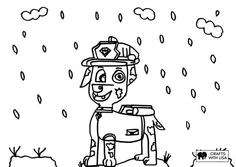 Marshall Paw Patrol Coloring Page - Crafts With Lisa