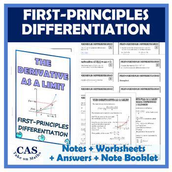 Calculus Differentiation - The Derivative fʹ(x) as A Limit - First ...