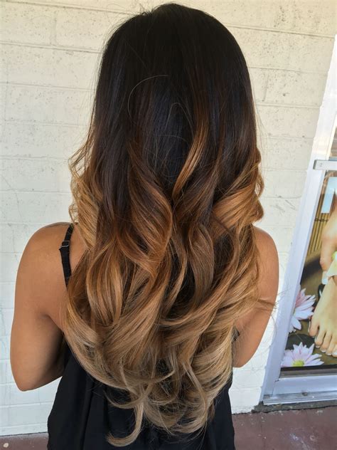 Black to blonde balayage ombré | Blonde ombre balayage, Black hair ...