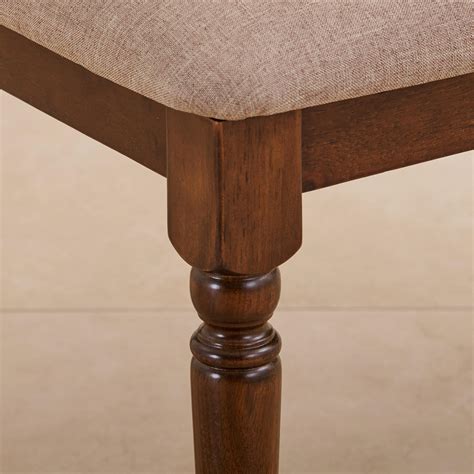 Buy Helios Zoe Fabric Dining Bench - Brown from Helios by Home Centre ...