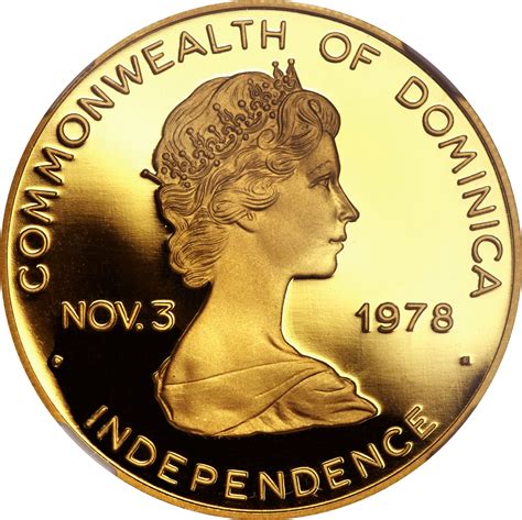 300 Dollars - Elizabeth II (Papal Visit) - Dominica – Numista