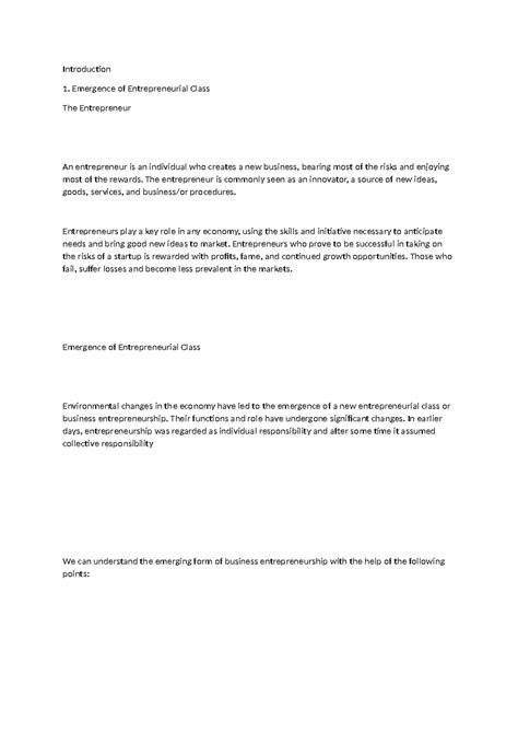 Entrepreneurship Theories: Insights on Class Emergence and Behavior (ED ...