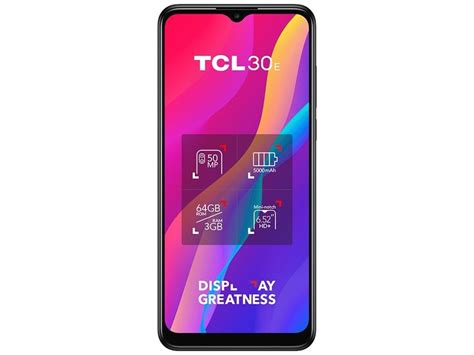 Смартфон TCL 30E (6127I) 3/64Gb Space Gray (6127I-2ALCUA12) - купити в ...