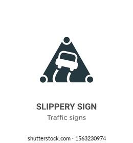 Image result for Slippery Pavement Sign