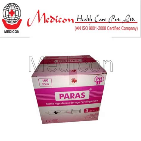 Disposable Syringes - 3ml syringe without needle Paras Trader ...