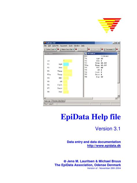 Image result for Epidata Tutorial
