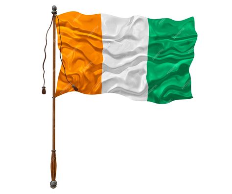 Premium Photo | National flag of Cote d'Ivoire Background with flag of ...