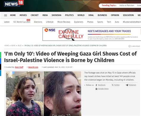 Fact Check: Viral Video Of Palestinian Girl Breaking Down Is From 2021 ...