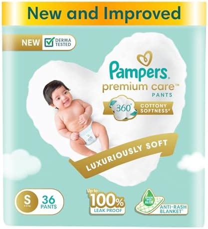 Buy Pampers Premium Care Pant Style Baby Diapers, Small (S), 36 Count ...
