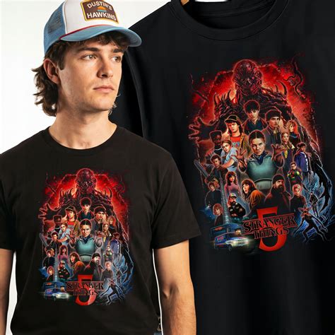 Koszulka T-Shirt Bawełniana Gruba prezent dla fana Stranger Things ...