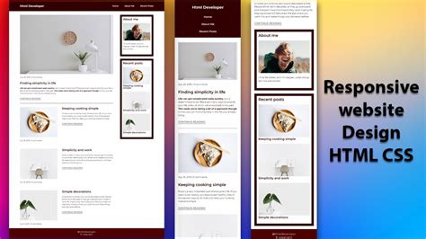Image result for Responsive Blog Website Using HTML and CSS Code