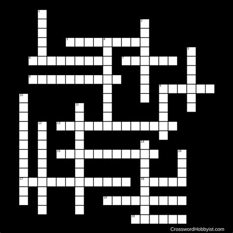 Clue Book ~Plot - Crossword Puzzle