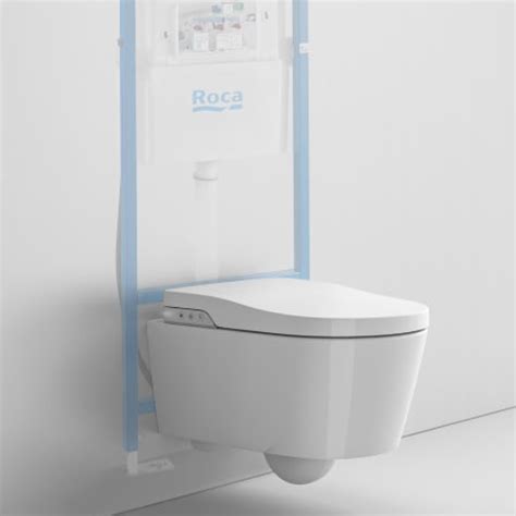 Roca Inspira Wall Hung Water Closet With Electronic Seat Cover White ...