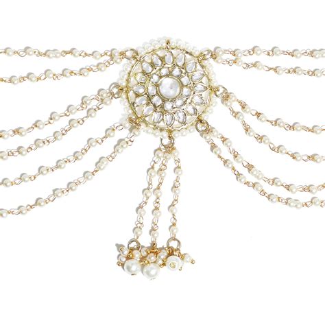 Buy Karatcart Traditional Gold Plated Kundan and Pearl Studded ...