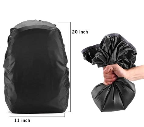 Waterproof Backpack Rain Cover - Nylon Bag Cover for Laptop & School B