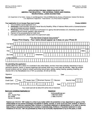 DOI Application for Mail Order Sales of the America the Beautiful 2017 ...