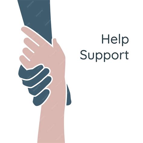 Premium Vector | Helping hand concept Gesture sign of help and hope Two ...