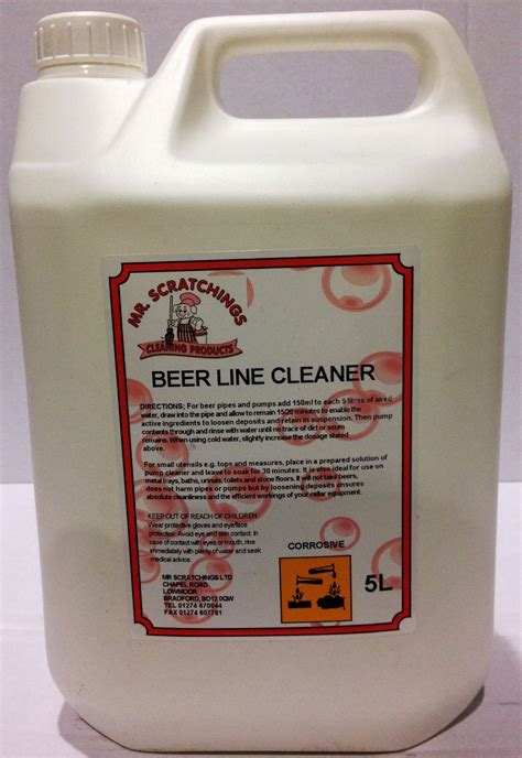Mr Scratchings. Mr Scratchings Beer Line Cleaner Clear (1 x 5L)