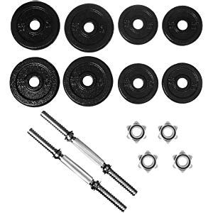 Buy AmazonBasics Adjustable Barbell Lifting Dumbells Weight Set with ...