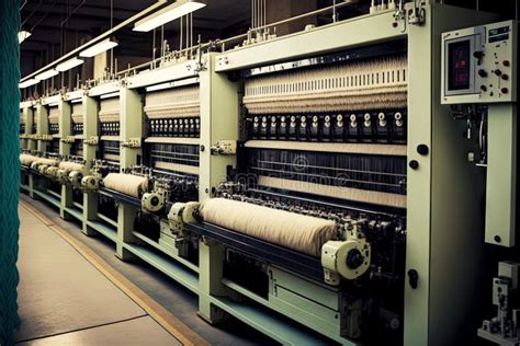 Weaving Machines for Textile Industry Garment Factory Stock Image ...